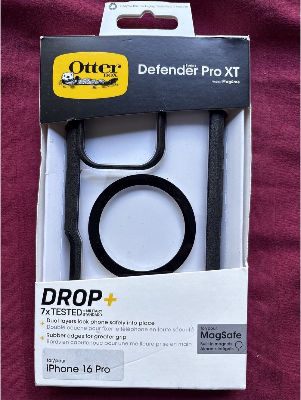 OtterBox Defender Pro XT Case for MagSafe for Apple iPhone 16 Dark Black 🔥